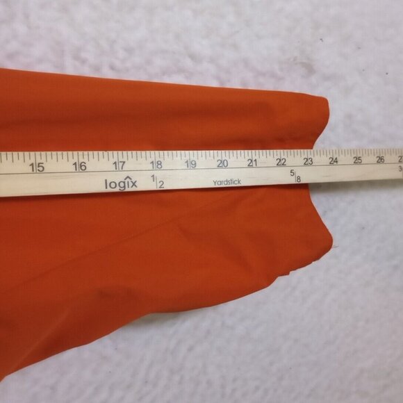 Lauren Ralph Lauren Womens Size 1X Orange Windbreaker Jacket Stowable Hood EUC - Picture 8 of 13